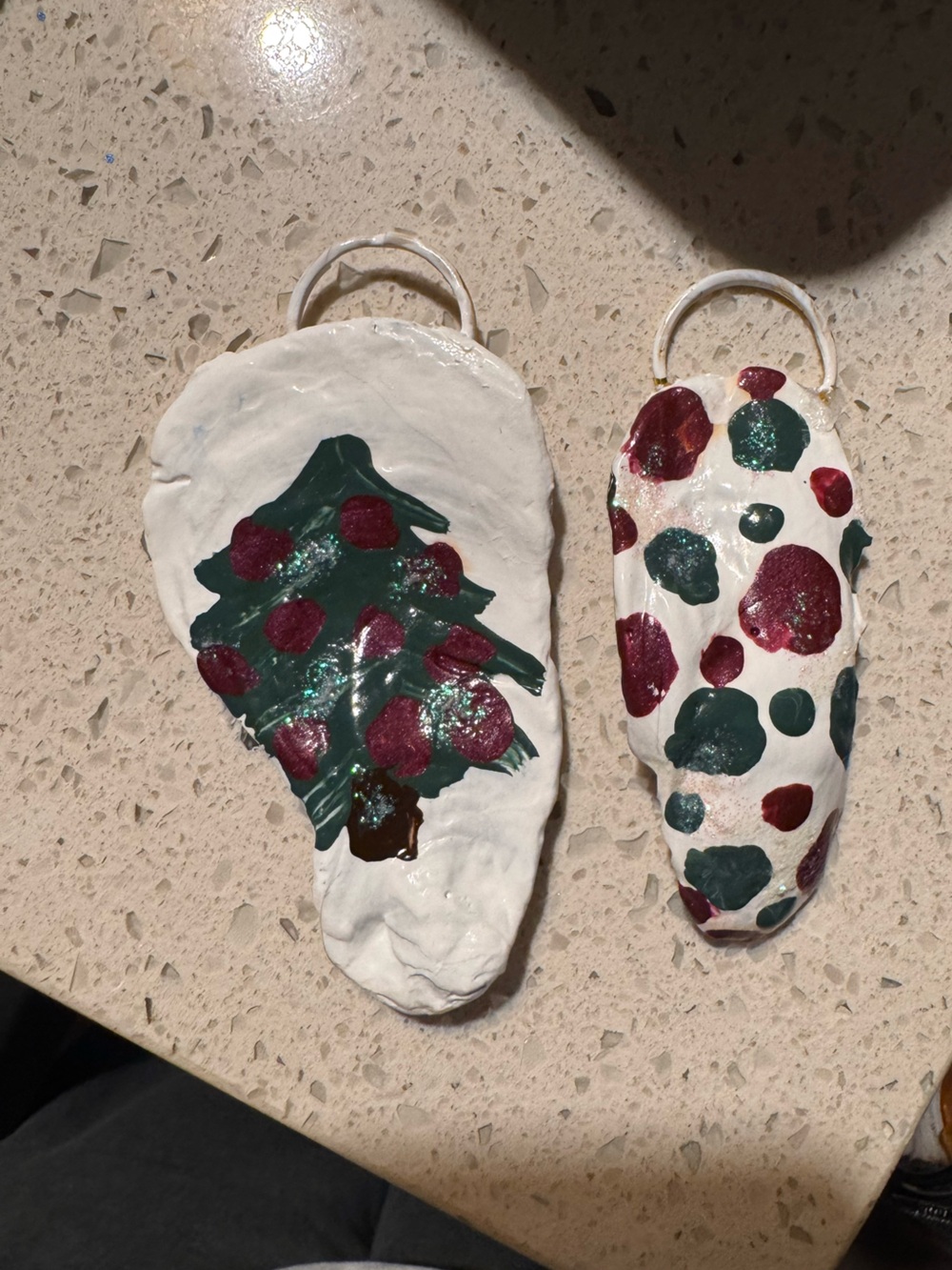 Shell ornaments handmade